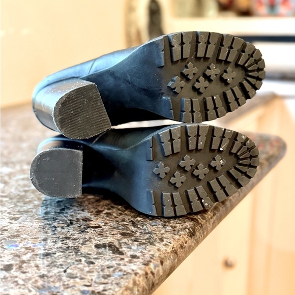 Steve Madden Black Heeled Boots - Picture 6 of 7